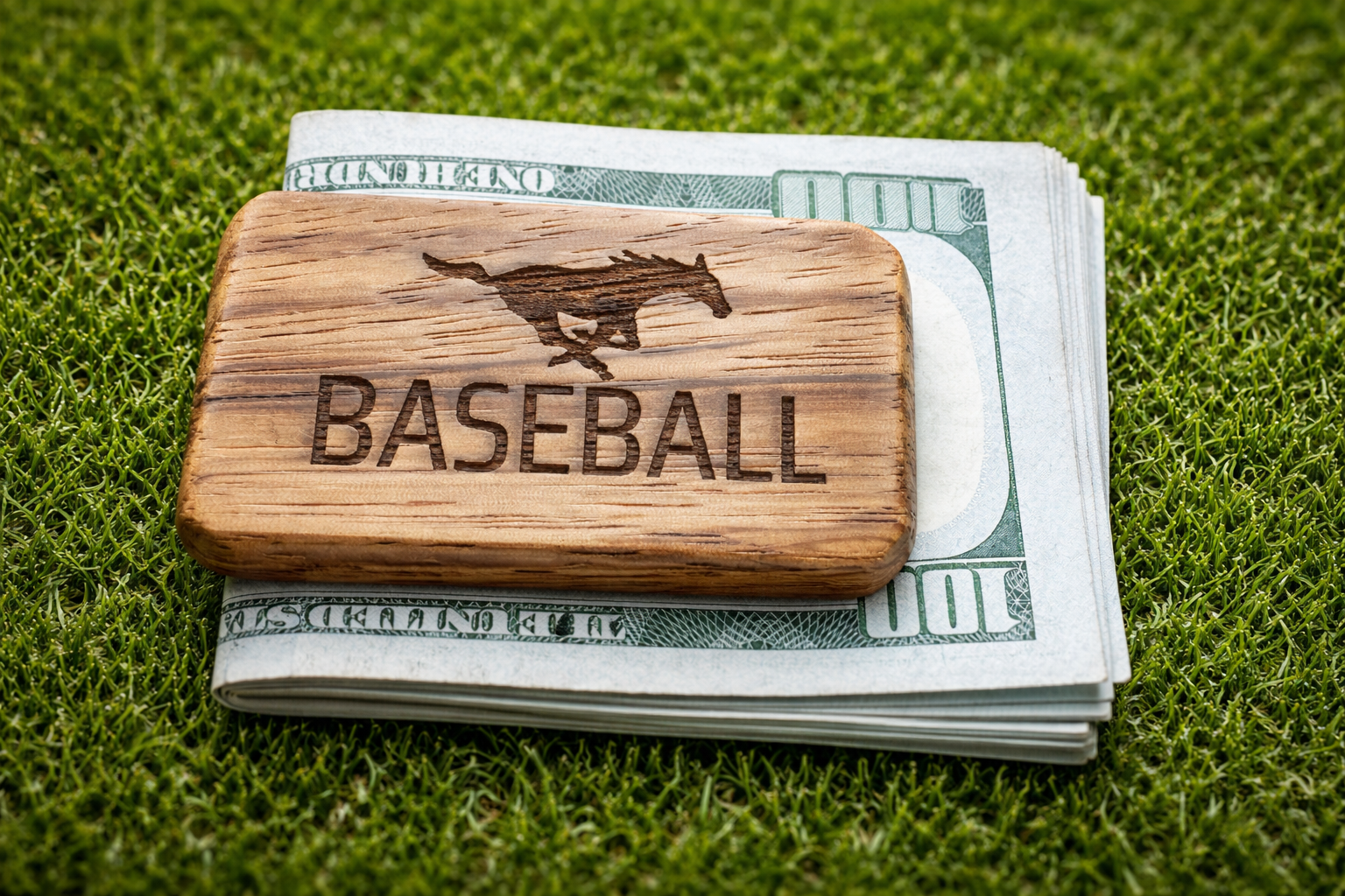 Engraved Hardwood Money Clip